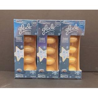 0046500735097 - GLADE SCENTED OIL CANDLES REFILLS FROSTED COOKIES 4CT. REFILLS (3 PACK)