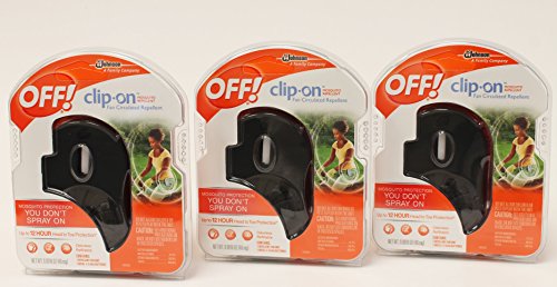 0046500746956 - OFF! CLIP ON MOSQUITO REPELLENT FAN - BLACK PACK OF 3