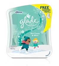 0046500756689 - GLADE PLUGINS SCENTED OIL REFILL & WARMER KIT ~ HOT COCOA & MINT ~ LIMITED WINTER EDITION 2014 (QUANTITY 1 KIT)