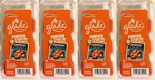 0046500764295 - GLADE WAX MELTS - LIMITED EDITION PUMPKIN PIT STOP - FALL COLLECTION 2015 - 6 COUNT MELTS PER PACKAGE - PACK OF 4