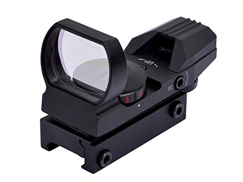 4659752021120 - 007OUTDOOR TACTICAL RED AND GREEN DOT REFLEX SIGHT SCOPE WITH 4 RETICLES FOR AIRSOFT HUNTING (20MM RAILS)