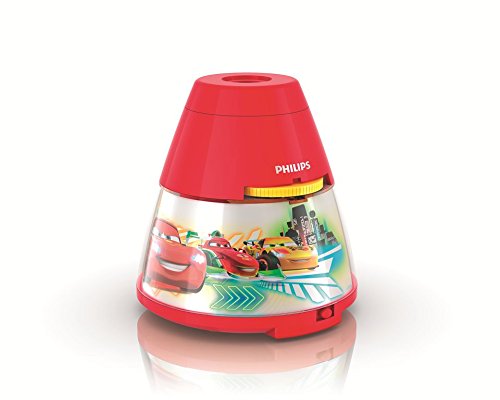 0046677798918 - PHILIPS 717693248 DISNEY CARS 2-IN-1 PROJECTOR AND NIGHT LIGHT, RED