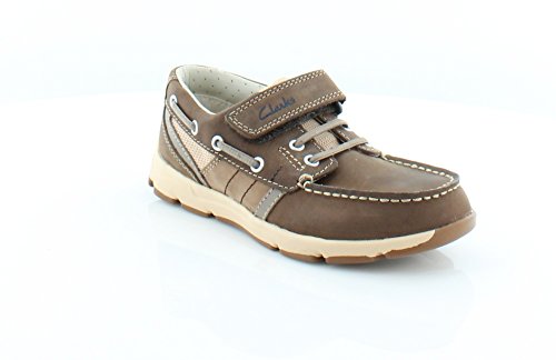 0046734411859 - CLARKS UN BUOY BOYS LOAFERS BROWN SIZE 10.5 M