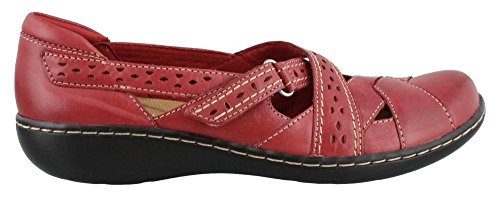 0046734951324 - CLARKS WOMEN'S ASHLAND SPIN,RED LEATHER,US 9 W