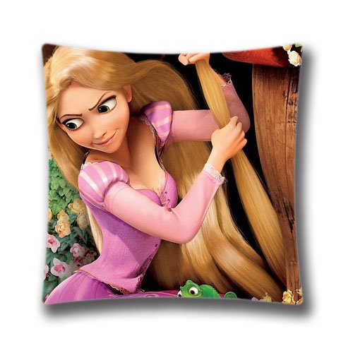 4681513245285 - TANGLED MOVIE RAPUNZEL COTTON BLEND POLYESTER THROW PILLOW CASE DECORATIVE CUSHION COVER PILLOWCASE 18X18