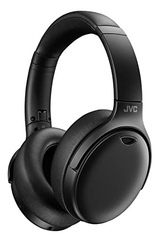 0046838002021 - JVC HYBRID NOISE CANCELLING WIRELESS HEADPHONES, BT 5.0, 25 HOUR RECHARGEABLE BATTERY, FULL TOUCH CONTROL, GOOGLE ASSISTANT COMPATIBLE, AUTOMATIC POWER ON, TWO-WAY FOLDABLE DESIGN - HAS100N (BLACK)