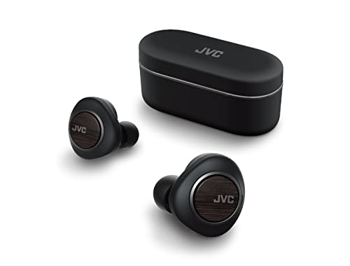 0046838002946 - JVC WOOD CARBON DRIVER (11MM) TRUE WIRELESS HEADPHONES, BLUETOOTH 5.0, QUALCOMM ADAPTIVE ANC WITH K2 TECHNOLOGY, 28 HOUR RECHARGEABLE BATTERY, SPRIRAL DOT PRO EARPIECES INCLUDED - HAFW1000T