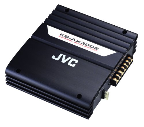 0046838035159 - JVC KS-AX3002 COMPACT 2-CHANNEL POWER AMPLIFIER WITH 370 WATTS MAX. POWER OUTPUT (BLACK)