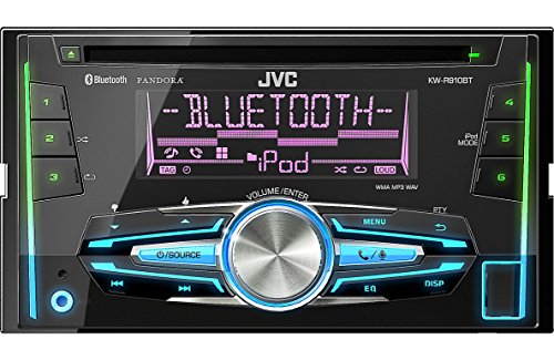 0046838068584 - JVC KW-R910BT CAR AUDIO 2DIN CD STEREO W/ BLUETOOTH IPOD IPHONE ANDROID CONTROL