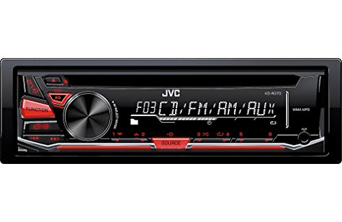 0046838072901 - JVC KD-R370 SINGLE DIN IN-DASH CD/AM/FM/ RECEIVER WITH DETACHABLE FACEPLATE