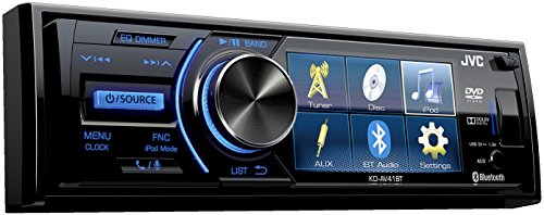 0046838074035 - JVC KD-AV41BT 3 SINGLE-DIN CAR RECEIVER WITH BLUETOOTH, DVD, USB, REMOTE AND IPHONE CONTROL