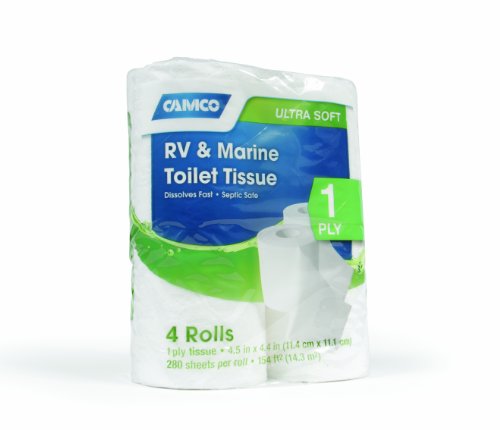 4684505016375 - CAMCO 40276 RV 1-PLY TOILET TISSUE - 4 ROLLS