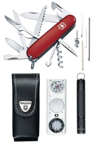 0046928532117 - VICTORINOX SWISS ARMY TRAVELER SET POCKET KNIFE (RED)