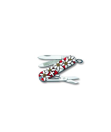 0046928547197 - VICTORINOX SWISS ARMY CLASSIC EDELWEISS POCKET KNIFE (RED)