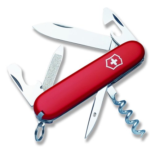 0046928561322 - VICTORINOX SWISS ARMY SPORTSMAN POCKET KNIFE (RED)