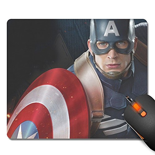 4694643426318 - CUSTOMIZED MOUSE PAD, CAPTAIN AMERICA MOUSE PAD - NATURAL RUBBER - HIGH QUALITY - GAMING MOUSEPADS