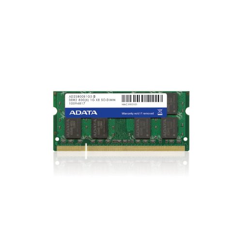 4710423353756 - ADATA 1 GB DDR2-800 (PC-6400) CL5 SO-DIMM MEMORY MODULE AD2S800B1G5-R (BLACK)