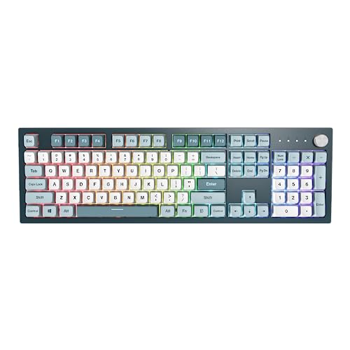 4710562744859 - MONTECH MKEY MECHANICAL GAMING KEYBOARD: CUSTOMIZABLE RGB LED, PREMIUM MDA PROFILE PBT KEYCAP, HOT-SWAPPABLE, GATERON G YELLOW PRO 2.0 PRE-LUBED SWITCHES, OSAKA CASTLE THEME, FREEDOM (MK105FY)