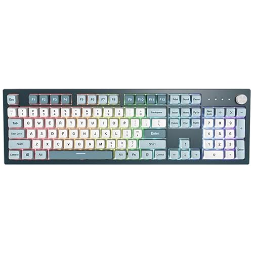 4710562747843 - NULOOM MONTECH MKEY MECHANICAL GAMING KEYBOARD: CUSTOMIZABLE RGB LED, PREMIUM MDA PROFILE PBT KEYCAP, HOT-SWAPPABLE, GATERON G RED PRO 2.0 PRE-LUBED SWITCHES, OSAKA CASTLE THEME, FREEDOM (MK105FR)