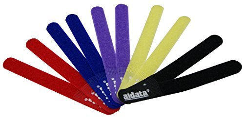 4711234631095 - AIDATA CM03 CABLE TIES ASSORTED COLORS (10-PACK)