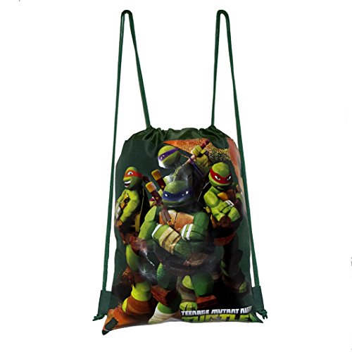 4712755133037 - NINJA TURTLES GREEN DRAWSTRING BAGS
