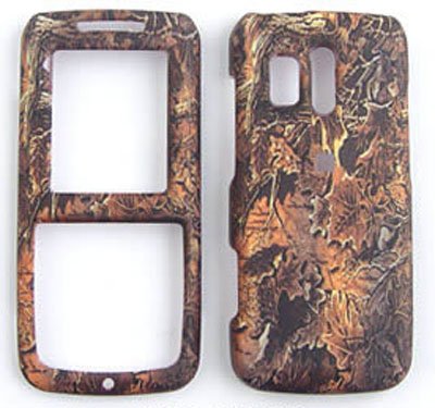 4714004622392 - SAMSUNG MESSAGER R450, R451 (STRAIGHT TALK) CAMO, CAMOUFLAGE, WILD LIFE JUNGLE REAL TREE DRY LEAF HUNTER HARD CASE, SNAP ON COVER