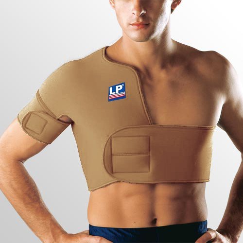 4717556732410 - LP SHOULDER SUPPORT - FOR PROTECTION, SUPPORT & THERAPEUTIC WARMTH (UNISEX; TAN)