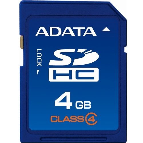 4718050605729 - ADATA 4 GB SDHC CLASS 4 FLASH MEMORY CARD ASDH4GCL4-R (BLUE)