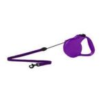 0047181024128 - CLASSIC 2 RETRACTABLE CORD LEASH FOR DOGS UP TO PURPLE 44 LB