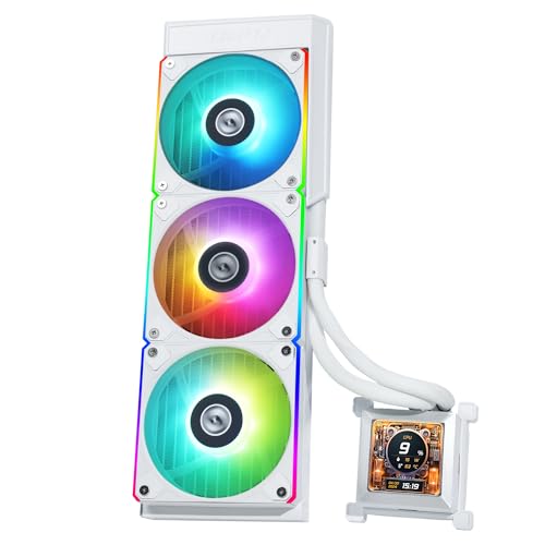 4718466015747 - LIAN LI HYDROSHIFT 360 AIO - PRE-INSTALLED 3 X ARGB FANS - SIDE-MOUNTED COOLANT PATHWAY - 2.88” LCD SCREEN - 480 × 480 RESOLUTION - CAPTURED SCREENSHOTS OR RECORDED VIDEOS - WHITE (HSLCD36RW)