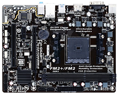 4719331851125 - GIGABYTE AMD FM2+ A68H SATA 6GB/S USB 3.0 MATX ATX DDR3 2133 NA MOTHERBOARDS GA-F2A68HM-H