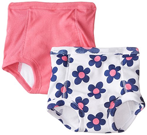 0047213869642 - GERBER BABY-GIRLS INFANT FLOWERS 2 PACK TRAINING PANT WITH PEVA LINING, FLOWERS, 2T/3T