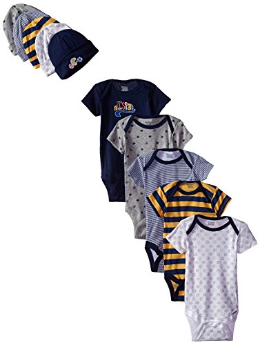 0047213882177 - GERBER BABY-BOYS NEWBORN SPORTS ONESIES AND CAP BUNDLE, SPORTS, 0-6 MONTHS (PACK OF 5)