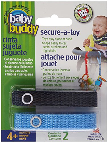 0047414001568 - BABY BUDDY SECURE-A-TOY, NAVY/BLUE