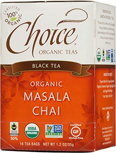 0047445919658 - CHOICE ORGANIC MASALA CHAI TEA, 16 COUNT BOX