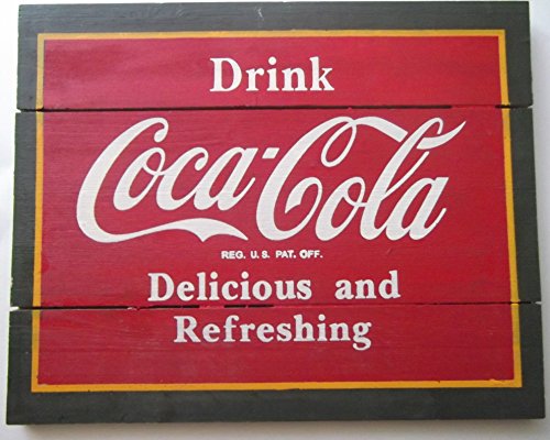 0047475235339 - COCA COLA CLASSIC WOODEN WALL DECOR 16 IN. X 12.5 IN. X 0.5 IN.