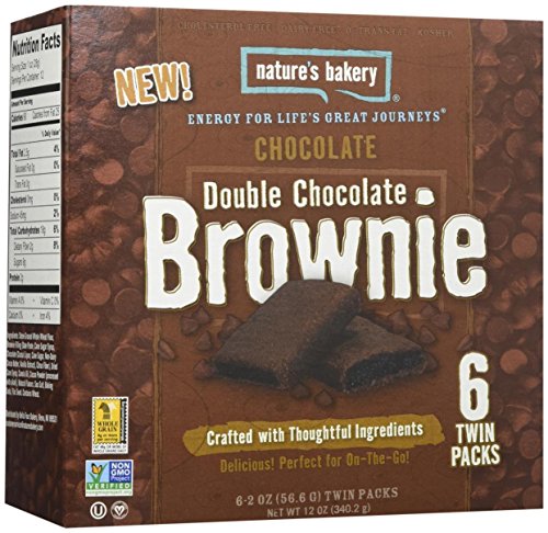 0047495751031 - NATURE'S BAKERY DOUBLE CHOCOLATE BROWNIE TWIN PACKS - 6 CT