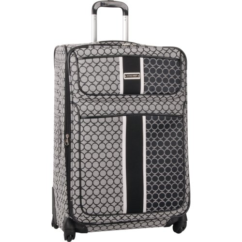 0047505800735 - NINEWEST LUGGAGE SIGN ME UP 28 INCH EXPANDABLE SPINNER, BLACK/IVORY, ONE SIZE
