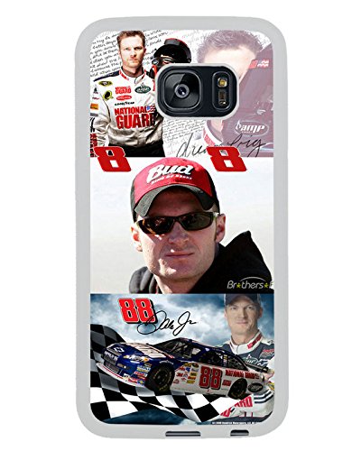 4755913249102 - DALE EARNHARDT JR WHITE SHELL PHONE CASE FIT FOR SAMSUNG GALAXY S7 EDGE,BEAUTIFUL COVER