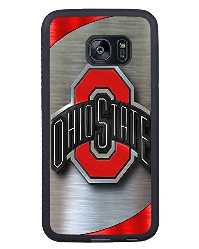 4755913254137 - NCAA BIG TEN CONFERENCE FOOTBALL OHIO STATE BUCKEYES 9 BLACK SHELL PHONE CASE FIT FOR SAMSUNG GALAXY S7 EDGE,BEAUTIFUL COVER