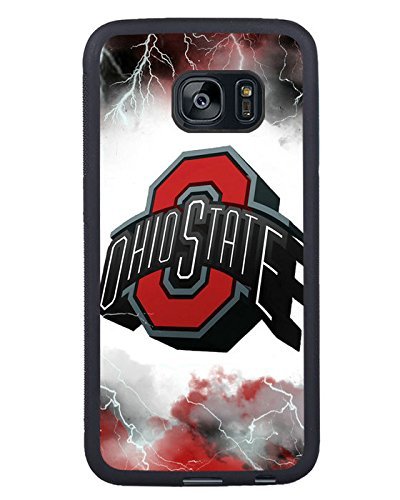 4755913254250 - NCAA BIG TEN CONFERENCE FOOTBALL OHIO STATE BUCKEYES 36 BLACK SHELL PHONE CASE FIT FOR SAMSUNG GALAXY S7 EDGE,BEAUTIFUL COVER