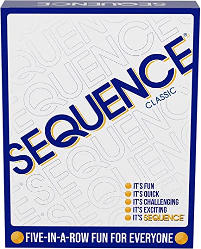 4769384189546 - SEQUENCE- ORIGINAL SEQUENCE GAME WITH FOLDING BOARD, CARDS AND CHIPS BY JAX ( PACKAGING MAY VARY )