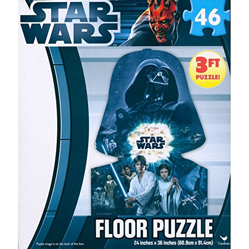 0047754188547 - STAR WARS FLOOR PUZZLE (COLORS AND STYLES MAY VARY) 36' X 24 (46PCS)