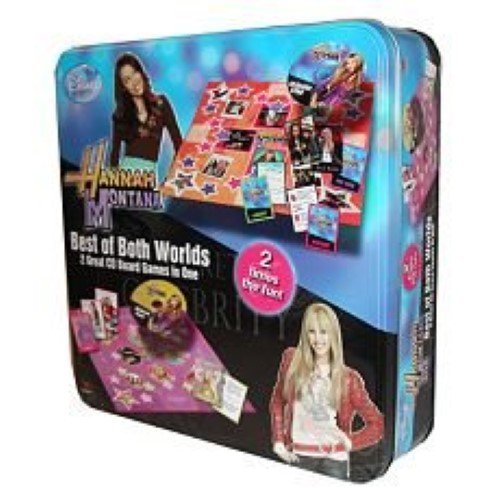 0047754282108 - HANNAH MONTANA BEST OF BOTH WORLDS CD BOARD GAME TIN