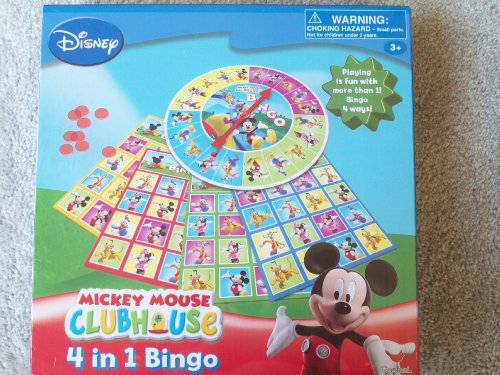 0047754305678 - DISNEY MICKEY MOUSE CLUBHOUSE 4 IN 1 BINGO