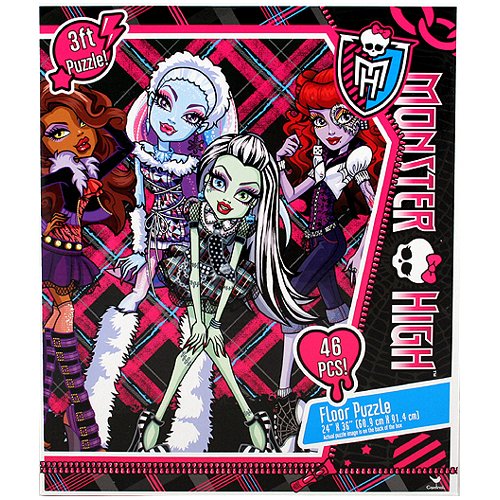 0047754502541 - MONSTER HIGH DOLL CHARACTER 46 PIECE FLOOR PUZZLE BY MATTEL