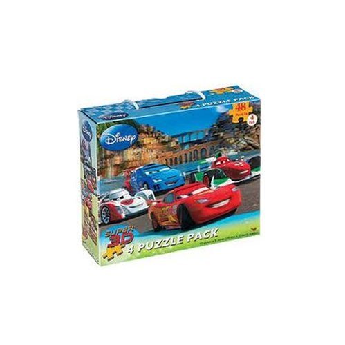 0047754755046 - DISNEY CARS AND TOY STORY SUPER 3D PUZZLE PACK, 4 PUZZLES, 48 PIECES EACH