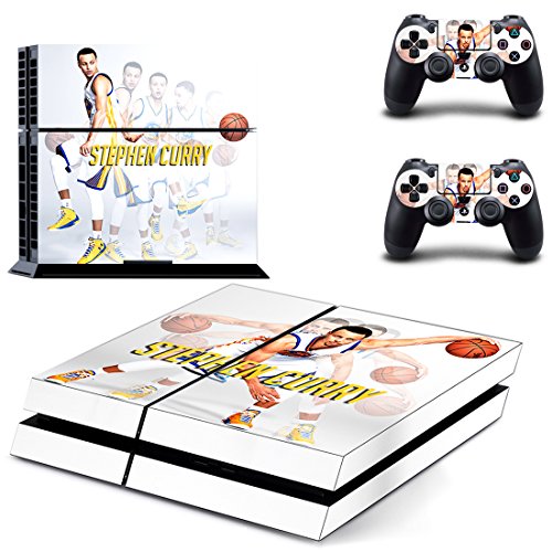 4790754440936 - CAN® PS4 CONSOLE DESIGNER PROTECTIVE VINYL SKIN DECAL COVER FOR SONY PLAYSTATION 4 & REMOTE DUALSHOCK 4 WIRELESS CONTROLLER STICKERS - STEPHEN CURRY GOLDEN STATE WARRIORS