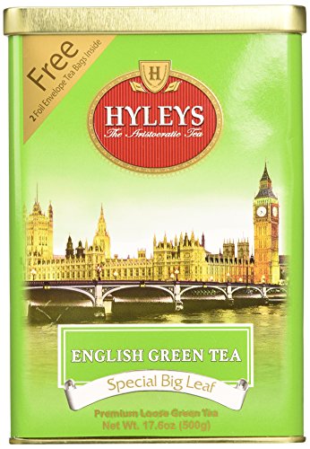 4791045010432 - HYLEYS TEA ENGLISH GREEN TEA, 17.6 OUNCE