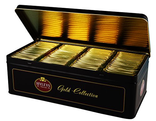 4791045010524 - HYLEYS TEA FOIL ENVELOPE GOLD COLLECTION TEA BAGS, 120 COUNT